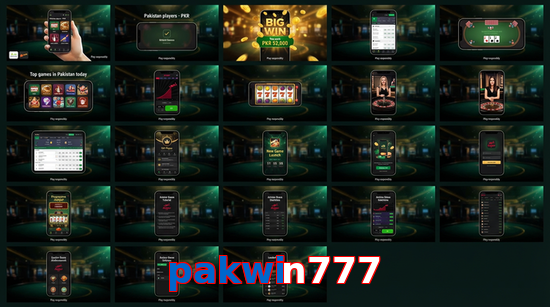 Main screen of Pakwin777 bet page for PK players